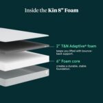 Kin By Tuft & Needle Firm 8" Adaptive Foam Cal King Mattress in a Box, Cooling Pressure Relief, Balanced Support, 100 Night Trial, Fiberglass-Free, CertiPUR-US, 10-Year Limited Warranty - Image 5