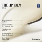 Nécessaire The Lip Balm | Hydrating Hyaluronic Acid Lip Balm for Women and Men, Mint Oil with Niacinamide + Essential Ceramides. Non-Comedogenic Lip Balm for Dry Lips – 15 ml / 0.5 fl oz - Image 4