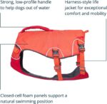 Ruffwear, Confluence Life Jacket for Dogs, Comfortable and Adjustable Dog Life Vest with Reinforced Handles, Leash Connection, and Reflective Accents, Tangelo Orange, Medium - Image 4