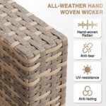 Aoxun Patio Furniture Sets, 7-Piece Outdoor Furniture with Thick Cushions, Wicker Conversation Set Sectional Sofa for Backyard, Poolside, Garden - Image 6