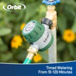 Orbit Mechanical Water Timer - Adjustable Irrigation Shutoff for Lawn & Garden Watering - Battery-Free Clockwork Hose Faucet Timer with Easy Grip Dial & Manual Bypass - 62034 - Image 4