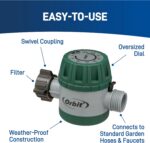 Orbit Mechanical Water Timer - Adjustable Irrigation Shutoff for Lawn & Garden Watering - Battery-Free Clockwork Hose Faucet Timer with Easy Grip Dial & Manual Bypass - 62034 - Image 7
