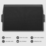 Utheer 23" x 16" Cast Iron Griddle for Gas Grill and Stove Top, Universal Flat Top Griddle with Pre-Seasoned Nonstick Coating, X-Shaped Reinforced Ridges, Perfect for Healthy Cooking, Parties, Camping - Image 5