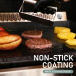Utheer 23" x 16" Cast Iron Griddle for Gas Grill and Stove Top, Universal Flat Top Griddle with Pre-Seasoned Nonstick Coating, X-Shaped Reinforced Ridges, Perfect for Healthy Cooking, Parties, Camping - Image 8