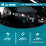 LIBRATON Magnetic Nut & Driver Set, 16pc Impact Driver Bit Set, 1/4"-9/16" Nut & 1/4"-4/3" Deep Nut Drivers, SAE Drive, Toolbox for Car Repairs - Image 8