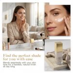 Color Changing Foundation for Mature Skin, New for 2026: A 2-in-1 hydrating, lightweight liquid foundation with a natural, cooling finish, suitable for all skin tones - Image 9