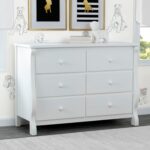 Delta Children Universal 6 Drawer Dresser with Interlocking Drawers - Greenguard Gold Certified, White - Image 3