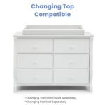 Delta Children Universal 6 Drawer Dresser with Interlocking Drawers - Greenguard Gold Certified, White - Image 8