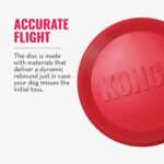 KONG Flyer - Durable Dog Toy for Outdoor Playtime - Natural Rubber Flying Disc, Dog Toy for Fetch - Safer Disc for Healthy Activity - for Medium/Large Dogs - Image 9
