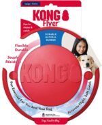 KONG Flyer - Durable Dog Toy for Outdoor Playtime - Natural Rubber Flying Disc, Dog Toy for Fetch - Safer Disc for Healthy Activity - for Medium/Large Dogs - Image 11