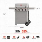 Monument Grills 4 Burner Propane Gas Grill with Advanced Broil Zone, Stainless Steel Outdoor Mesa 2 Barbecue Grill, Foldable Side Shelves, 500°F in 5 Mins, Assembles in 30 Minutes, Mesa II 410FBZ - Image 4