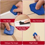 Caulk Gun Kit, Smooth Silicone Caulking Gun and Caulk Remover Tool, Sealant Finishing Tool Grout Scraper for Kitchen Bathroom Window Sink Joint, All in One with Gift Box - Image 5