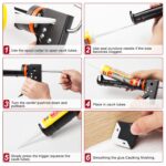 Caulk Gun Kit, Smooth Silicone Caulking Gun and Caulk Remover Tool, Sealant Finishing Tool Grout Scraper for Kitchen Bathroom Window Sink Joint, All in One with Gift Box - Image 6