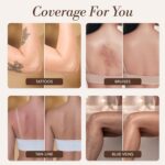 LUMINESS Transfer Resistant Airbrush Body Coverage Perfector/w Kabuki Brush - Tattoo Cover Up Makeup Waterproof Full Coverage Foundation for Leg and Body, Bronzer & Tattoo Concealer, 18-Hour Wear - Image 5