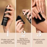 LUMINESS Transfer Resistant Airbrush Body Coverage Perfector/w Kabuki Brush - Tattoo Cover Up Makeup Waterproof Full Coverage Foundation for Leg and Body, Bronzer & Tattoo Concealer, 18-Hour Wear - Image 7
