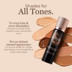 LUMINESS Transfer Resistant Airbrush Body Coverage Perfector/w Kabuki Brush - Tattoo Cover Up Makeup Waterproof Full Coverage Foundation for Leg and Body, Bronzer & Tattoo Concealer, 18-Hour Wear - Image 10
