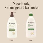 Aveeno Daily Moisturizing Body Lotion for Normal to Dry Skin, Moisturizer with Soothing Prebiotic Oat, Non Greasy, Non Comedogenic, Fragrance Free Body Lotion for Women & Men, 18 Fl Oz - Image 3