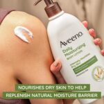 Aveeno Daily Moisturizing Body Lotion for Normal to Dry Skin, Moisturizer with Soothing Prebiotic Oat, Non Greasy, Non Comedogenic, Fragrance Free Body Lotion for Women & Men, 18 Fl Oz - Image 5