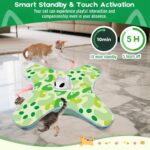 VIWIK Interactive Cat Toys for Indoor Cats, Hide and Seek Moving Feather Toy for Bored Adult Cats with Suction Cup & Cover, Automatic Kitten Wand Toy, Cat Enrichment Toys for All Breeds Green - Image 5