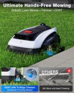 ECOVACS Goat O1000 LiDAR PRO Robot Lawn Mower, Wire-Free Mapping with LiDAR Navigation, AI Obstacle Avoidance, Smart Edge Mowing, App Control, for Lawns Up to 1/4 Acre - Image 3