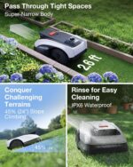 ECOVACS Goat O1000 LiDAR PRO Robot Lawn Mower, Wire-Free Mapping with LiDAR Navigation, AI Obstacle Avoidance, Smart Edge Mowing, App Control, for Lawns Up to 1/4 Acre - Image 5