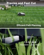 ECOVACS Goat O1000 LiDAR PRO Robot Lawn Mower, Wire-Free Mapping with LiDAR Navigation, AI Obstacle Avoidance, Smart Edge Mowing, App Control, for Lawns Up to 1/4 Acre - Image 7