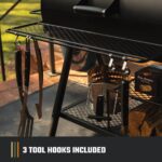 Oklahoma Joe's Highland Offset Reverse Flow Offset Charcoal Smoker and Grill With 1093 sq. in. Cooking Area in Black - Image 7