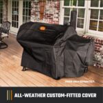 Oklahoma Joe's Highland Offset Reverse Flow Offset Charcoal Smoker and Grill With 1093 sq. in. Cooking Area in Black - Image 10