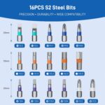 25 in 1 Magnetic Ratchet Screwdriver Set with S2 Steel Bits & 7 CRV Metric Sockets, Magnetic Screwdriver Set with Case for Home, Furniture, Electronics Repair, DIY, Quick Repairs - Image 5