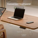 Desktronic HomePro Standing Desk 70x30 — Made in Europe, Ergonomic Sit Stand Home Office Desk, Electric Height Adjustable, Dual Motor, USB & USB-C Charging, Wobble-Free, Touchscreen, 3 Memory Presets - Image 7