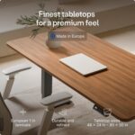 Desktronic HomePro Standing Desk 70x30 — Made in Europe, Ergonomic Sit Stand Home Office Desk, Electric Height Adjustable, Dual Motor, USB & USB-C Charging, Wobble-Free, Touchscreen, 3 Memory Presets - Image 9