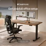 Desktronic HomePro Standing Desk 70x30 — Made in Europe, Ergonomic Sit Stand Home Office Desk, Electric Height Adjustable, Dual Motor, USB & USB-C Charging, Wobble-Free, Touchscreen, 3 Memory Presets - Image 10