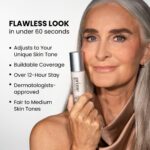 Prime Prometics Color Changing Foundation for Mature Women – Instantly Adapts to Your Skin Tone – Buildable Light-to-Medium Coverage – 12-Hour Wear – Natural Dewy Finish – Hypoallergenic - Image 5