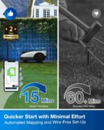 ECOVACS Goat O1000 RTK Care Kit Robotic Lawn Mower with RTK Precision Navigation, No Perimeter Wire, Smart App Control, Auto Mapping, Multi-Zone Management – Includes 36 Extra Blades - Image 4