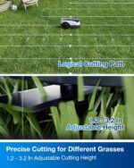 ECOVACS Goat O1000 RTK Care Kit Robotic Lawn Mower with RTK Precision Navigation, No Perimeter Wire, Smart App Control, Auto Mapping, Multi-Zone Management – Includes 36 Extra Blades - Image 10
