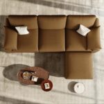EASE MOOSE Oversized Modular Sectional Sofa, Waterproof & Scratch-Resistant Faux Leather Sofa with Deep Seat, Comfy L-Shaped Sofa with Storage Ottoman, Sectional Couches for Living Room, Brown - Image 10