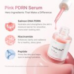 medicube PDRN Pink Peptide Serum with Salmon DNA | Pink Glow Serum with Peptides & Niacinamide for Hydration & Firm-Looking Skin | Uneven Tone Care | Korean Skincare, 1.01 fl. Oz - Image 4