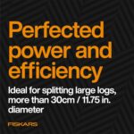 Fiskars X36 Super Splitting Axe 36", Forged Steel Blade for More One-Strike Splits on Large Logs, Shock-Absorbing FiberComp Handle & Low-Friction Coating for Easy Removal & Rust Protection - Image 10