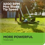 Greenworks 60V 21" Brushless (Push) Cordless Lawn Mower, 5.0Ah Battery (1/2 Acre, Rapid Charger, 4-in-1, LED Lights, IPX4) - Image 6