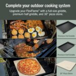 Ninja FlexFlame ProConnect Grill & Smoker | 5-in-1 Smart Cooking System | Electric & Propane | App-Connected | 3-Burner Digital Control | Roast, Griddle & Pizza Maker | Black/Gold | PG305 - Image 4