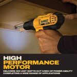 DEWALT 20V Max Cordless Drill Driver Set, 2 Speed, High Performance Motor, Includes 2 XR 1.3Ah Li-Ion Batteries, Charger and Contractor Bag (DCD771C2) - Image 5