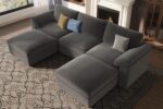 EASE MOOSE Oversized Modular Sectional Sofa, Extra Large U Shape Sectional Cloud Couch,Comfty Deep Modular Sofa with Ottoman for Living Room - Image 4