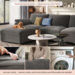 EASE MOOSE Oversized Modular Sectional Sofa, Extra Large U Shape Sectional Cloud Couch,Comfty Deep Modular Sofa with Ottoman for Living Room - Image 8