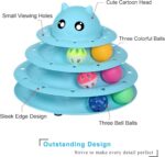 UPSKY Cat Toy Roller 3-Level Turntable Cat Toys Balls with Six Colorful Balls Interactive Kitten Fun Mental Physical Exercise Puzzle Kitten Toys - Image 5