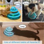 UPSKY Cat Toy Roller 3-Level Turntable Cat Toys Balls with Six Colorful Balls Interactive Kitten Fun Mental Physical Exercise Puzzle Kitten Toys - Image 7
