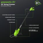 Greenworks 48V (24V x 2) 21" Brushless Self-Propelled Mower+12" String Trimmer+320CFM Blower,(2) 5.0Ah Batteries and 4A Dual Port Charger - Image 5