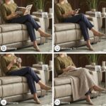 Signature Design by Ashley Next-Gen DuraPella Power Reclining Sofa – Wireless & USB Charging, Zero-Gravity, Adjustable Headrest, Water-Repellent Faux Leather, Drop-Down Table, Beige/Brown, 86” - Image 11