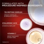 L'Oreal Paris Revitalift Triple Power Face Serum with Tri-Peptides, Hyaluronic Acid and Vitamin C, Anti Aging, Anti Wrinkle Serum to Firm and Brighten, 1 FL oz, + Sample - Image 3