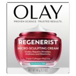 Olay Face Moisturizer, Regenerist Micro-Sculpting Cream for Women, Fragrance-Free - Anti-Aging, Anti-Wrinkle, Firming Skin Care - Triple Collagen Cream, Peptide, Hyaluronic Acid, Niacinamide, 1.7oz - Image 14