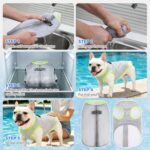 KOOLTAIL Dog Cooling Vest, Sun Protection Easy on off Cooling Pet Shirt Harness with Zipper & Leash Ring, Breathable Summer Quick Dry Clothes, Relief in Hot Weather for Small Medium Large Dogs, Grey M - Image 9